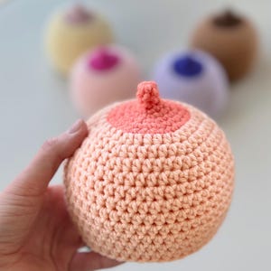 Crocheted Boob | Crochet Breast | Breast Demonstration | Lactation Tool Breast Model | Breastfeeding Tool | Croobie | Weening Toy