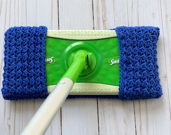 Reusable Crochet Swiffer Sweeper Pad | Eco-Friendly Mop & Dusting Pad | Washable Cotton Floor Cleaner Cover | Handmade Cleaning Pad