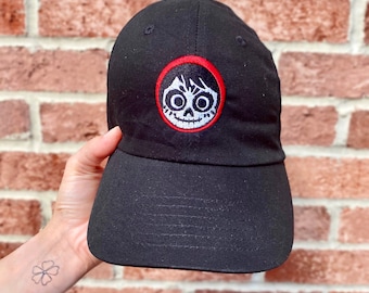 Coco Miguel Embroidered Hat | Disney Pixar Coco Baseball Hat | Dia de los Muertos | Disney Parks Epcot Hat | Cute Calabera Skull