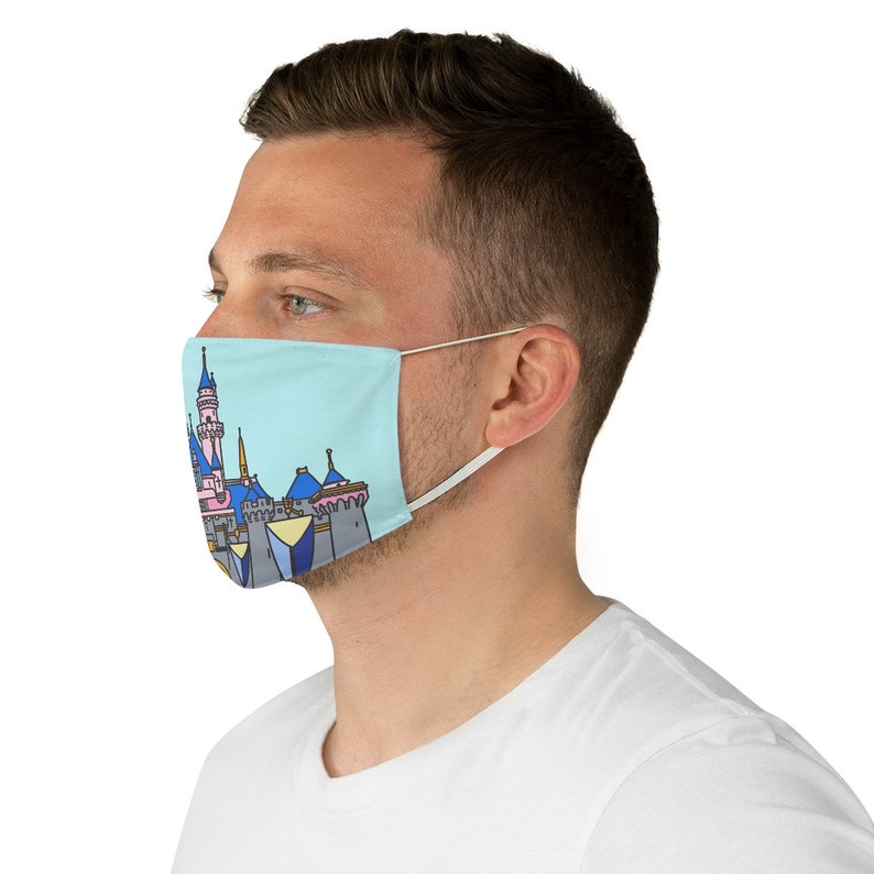 Sleeping Beauty Disneyland Castle Fabric Face Mask image 6