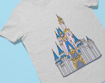 Cinderella Castle Disney World Unisex T-Shirt | Disney Vintage Vacation Apparel | Magic Kingdom Castle | Disney Lover Gift