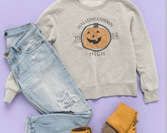 Halloweentown High School Unisex Crewneck Sweatshirt| Great Pumpkin | Disney Channel Movie | Marnie | Halloween Movie
