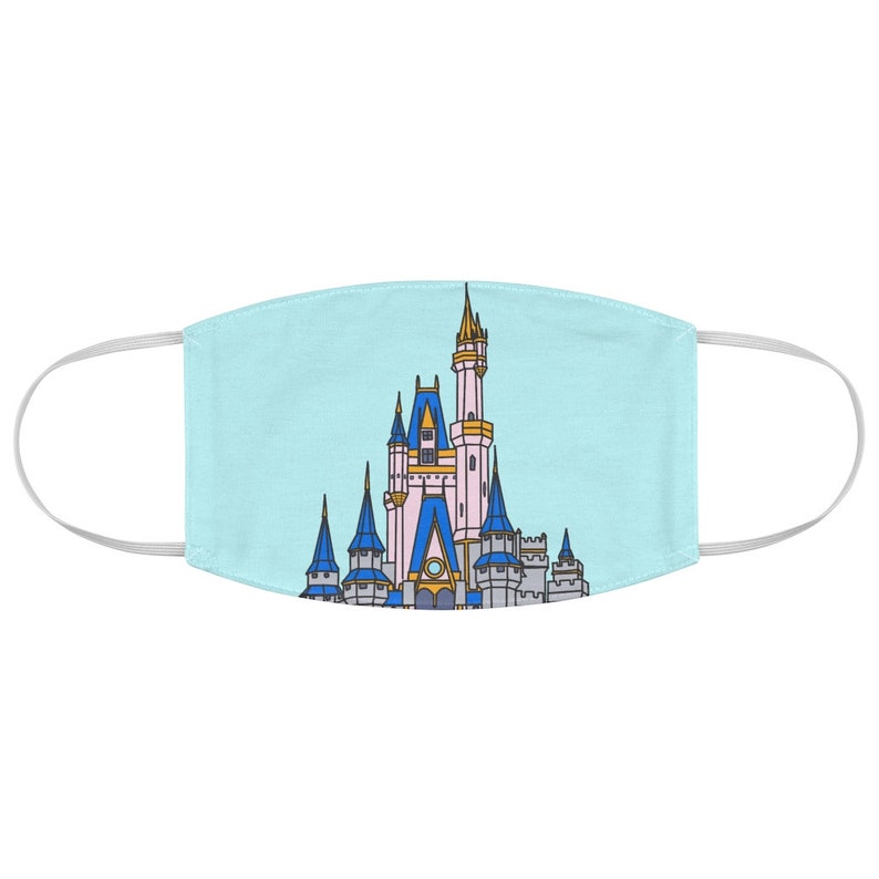 cinderella castle face mask