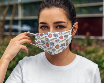 Back to School Teacher Fabric Face Mask