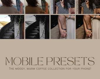 Mobile Preset Pack - Warm & Moody - Coffee Collection - Brown Lightroom Presets