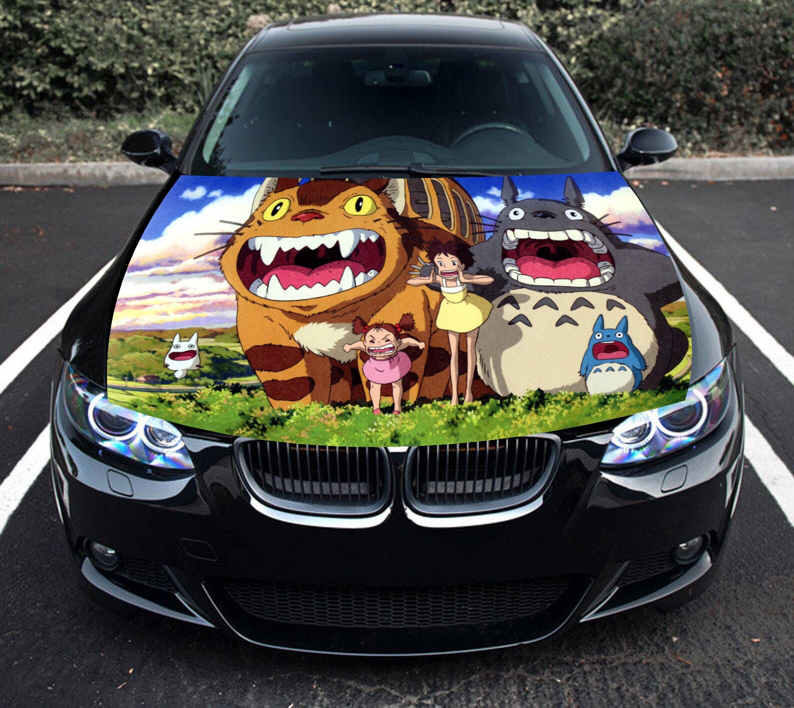 Japanese animation car hood decal Etsy