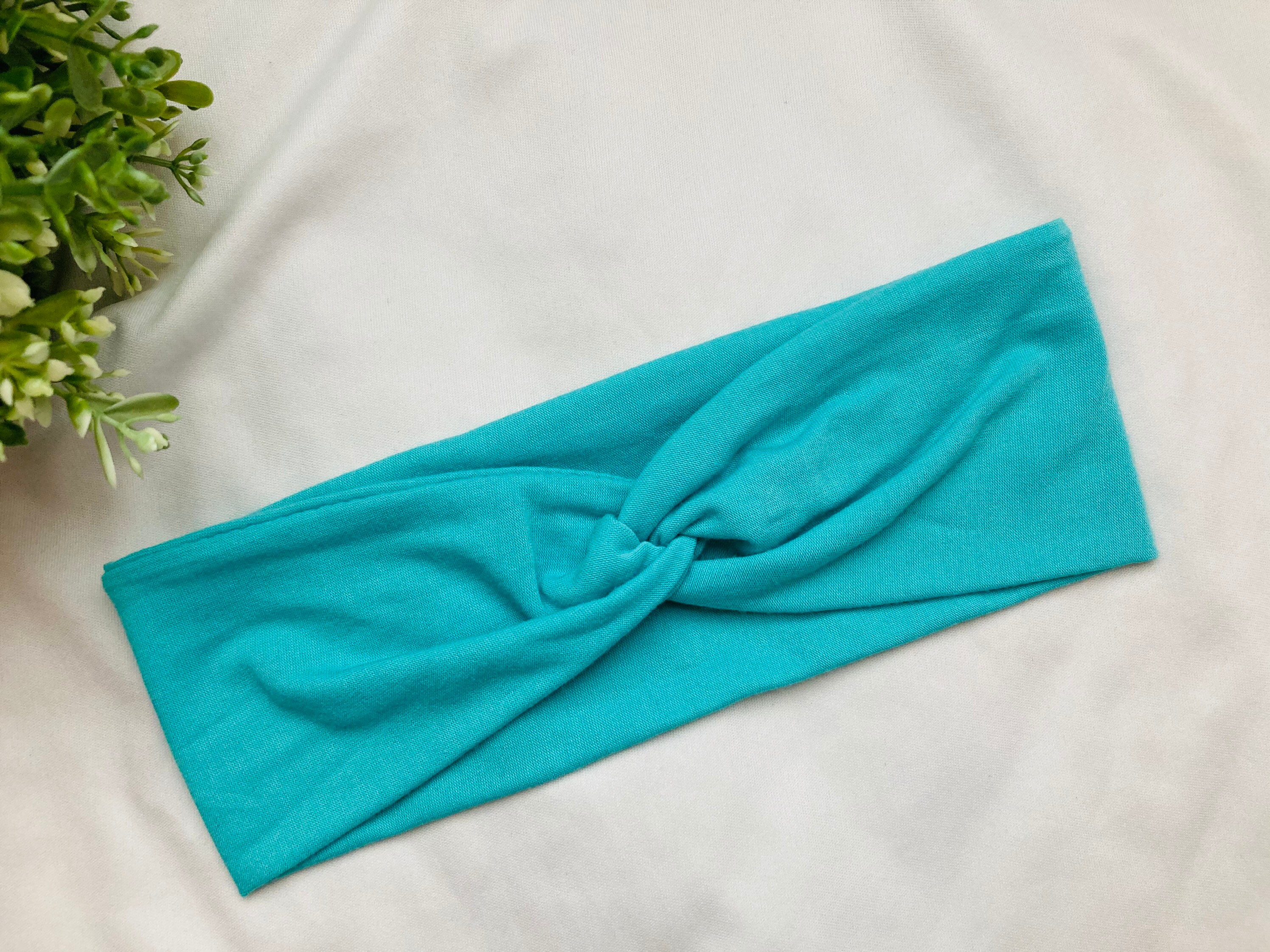 Teal Blue Stretchy Twisted Headband Stylish Comfortable Etsy