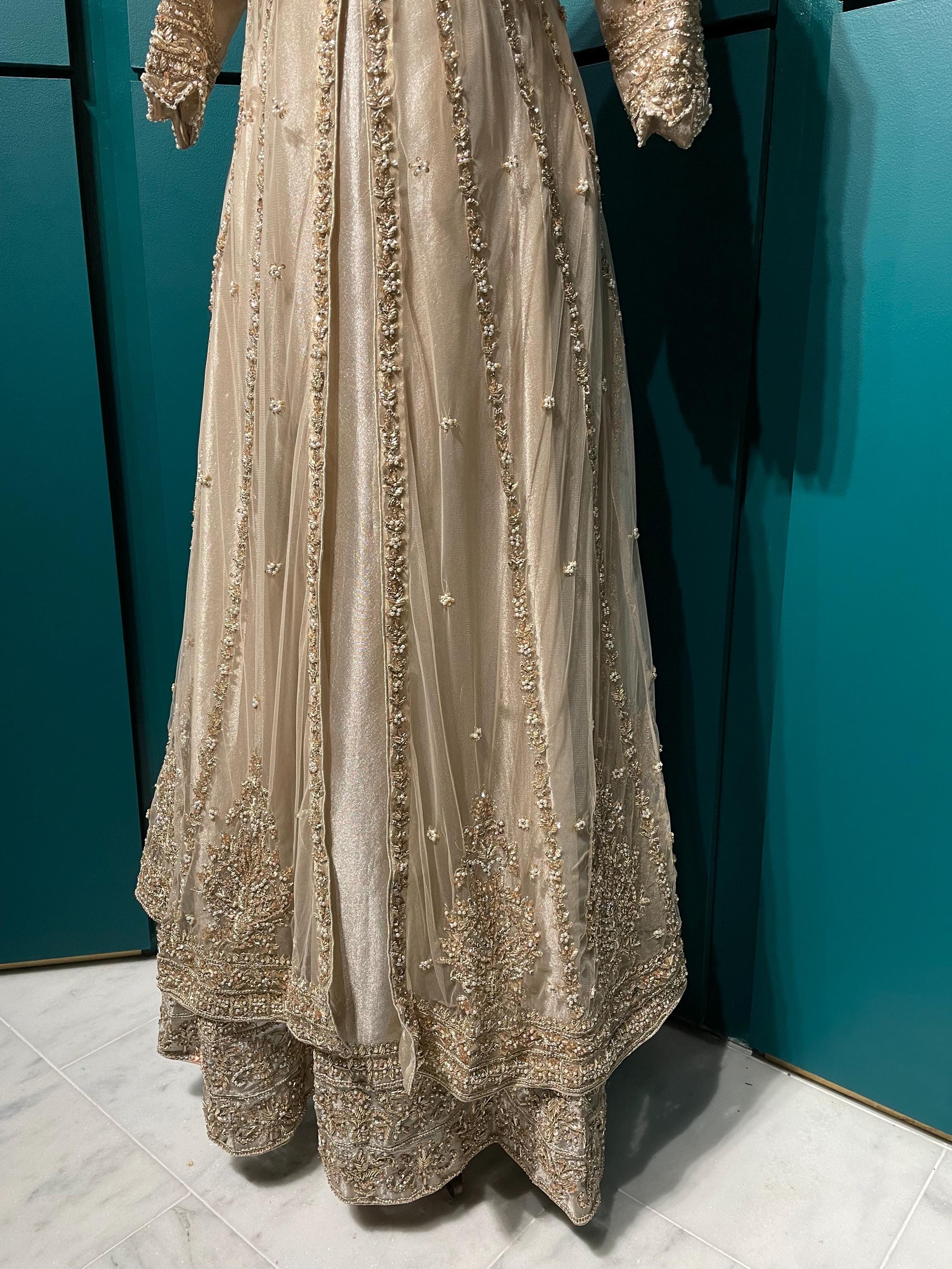 Beige Bridal Wedding Wear Maxi Dress - Etsy
