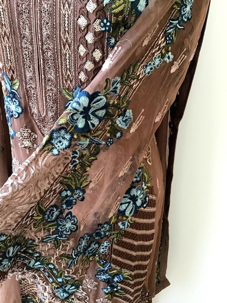 Light coffee color shalwar Kameez