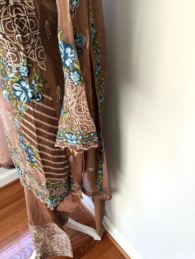 Light coffee color shalwar Kameez