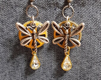 Steampunk Dragonfly Earrings