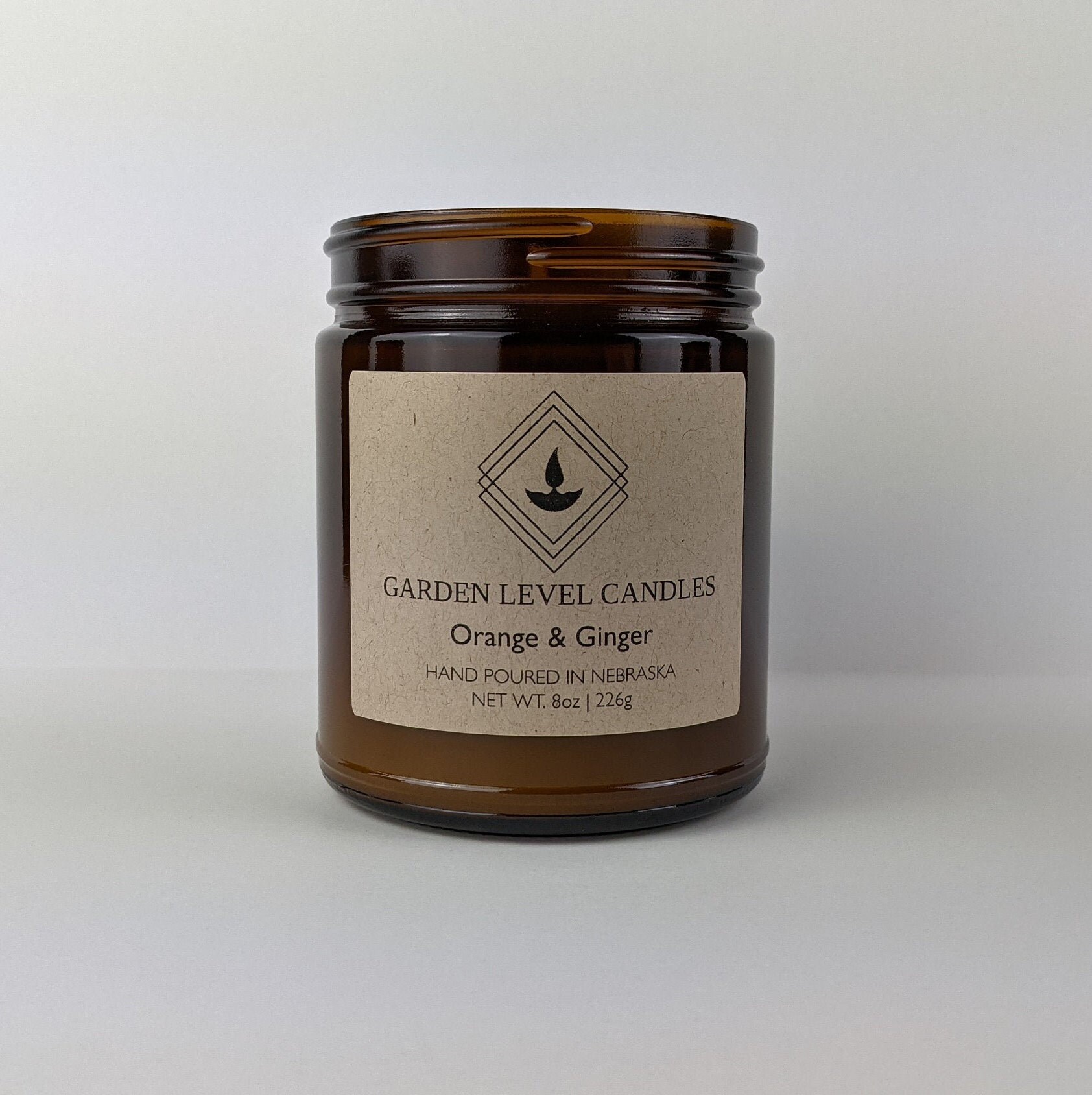 Orange & Ginger Scented Soy Candle Etsy