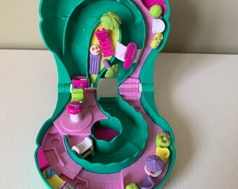 polly pocket water slide set