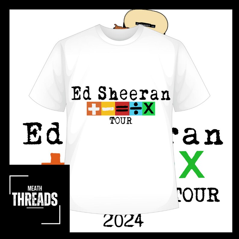 Exclusive Ed Sheeran Europe 2024 Tour Tshirt Limited Edition Concert