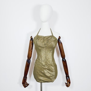 RARE Golden Goddess Suit PETITE Swimsuit by 1950s  - Fifties True Vintage Style Beach Resort Wear- 50s Pin Up Bombshell VTG Bathing suit