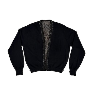 Small Late 1950s with Sequin Accents True VINTAGE Fifties Sixties 60s 50s