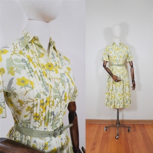 1950s Garden of Flowers Dress - Fifties True Vintage Petite 50s Style Sundress