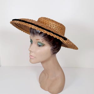 Pinup Straw Hat - Etsy display picture 3