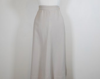 Oatmeal Early 1950s / Late 1940s A Line Skirt - 40s 50s Forties Fifties True Vintage Fashion VTG