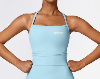 Lichtblauw BUILD FIT cami-topje
