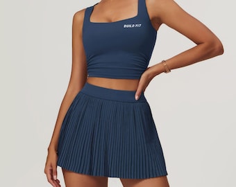Marineblauwe BUILD FIT tennisoutfit