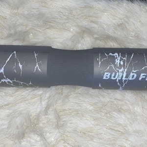 Gray Marble BUILD FIT Barbell Pad