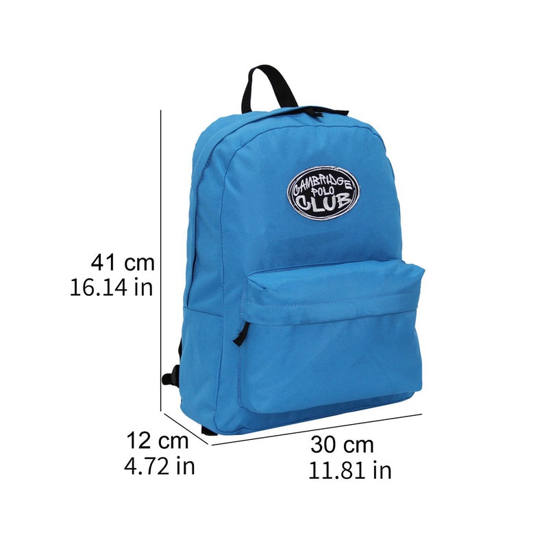 Cambridge Polo School Backpack College Bookbag Durable Laptop Bag Gift for Men Women Boys Girls Water Resistant Phthalate Free