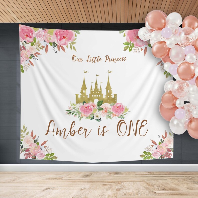 Princess Birthday Backdrop