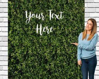 Custom Grass Wall Backdrop Fabric Grass Banner Green Grass Decor Artificial Grass Photobooth for Birthday, Wedding, Baby Shower 01DS09