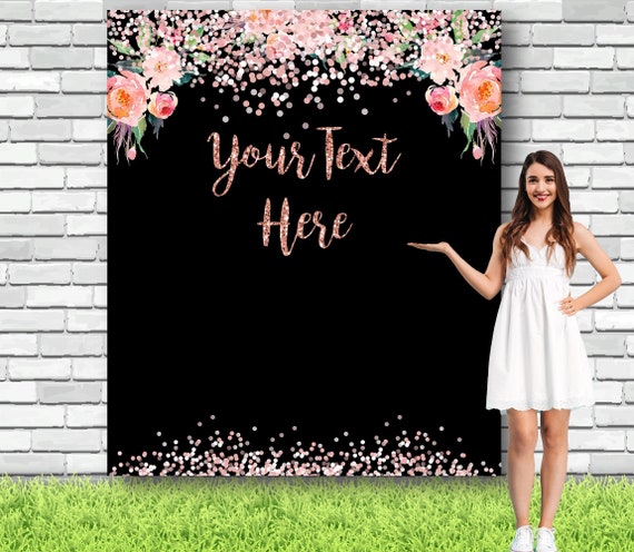 Prom 2023 Graduation Banner | Gold Glitter Pre-Strung Party Decor For Prom & Graduation - View #2