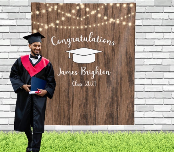 Rustic Grad Backdrop Rustic Graduation Decor