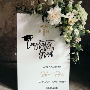 "Big BSN Energy" Glitter Banner - Nursing School Graduation Party Decor, Class Of 2024, 5.9 Feet Long