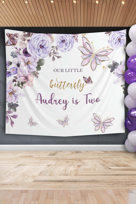 1.8x1.2m Sfondo Compleanno oro rosa floreale farfalla Happy Birthday Sign Poster Fotografia sfondo donne ragazze principessa compleanno decorazioni festa Banner Photo Booth Props