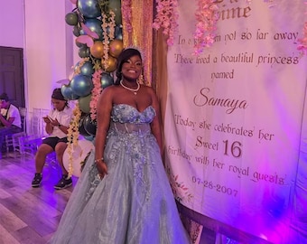 Buy Sweet 16 Birthday Party Decoration Princess Party Banner 16th