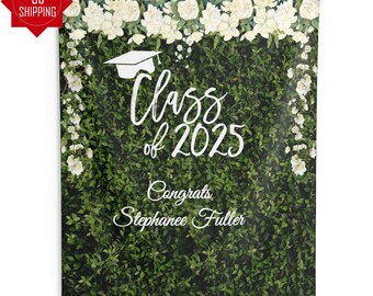 Klassenbanner 2025 – Abschlussdekoration Mit Glitzer, 'We Are So Proud Of You' Für Die Perfekte Graduation Party
