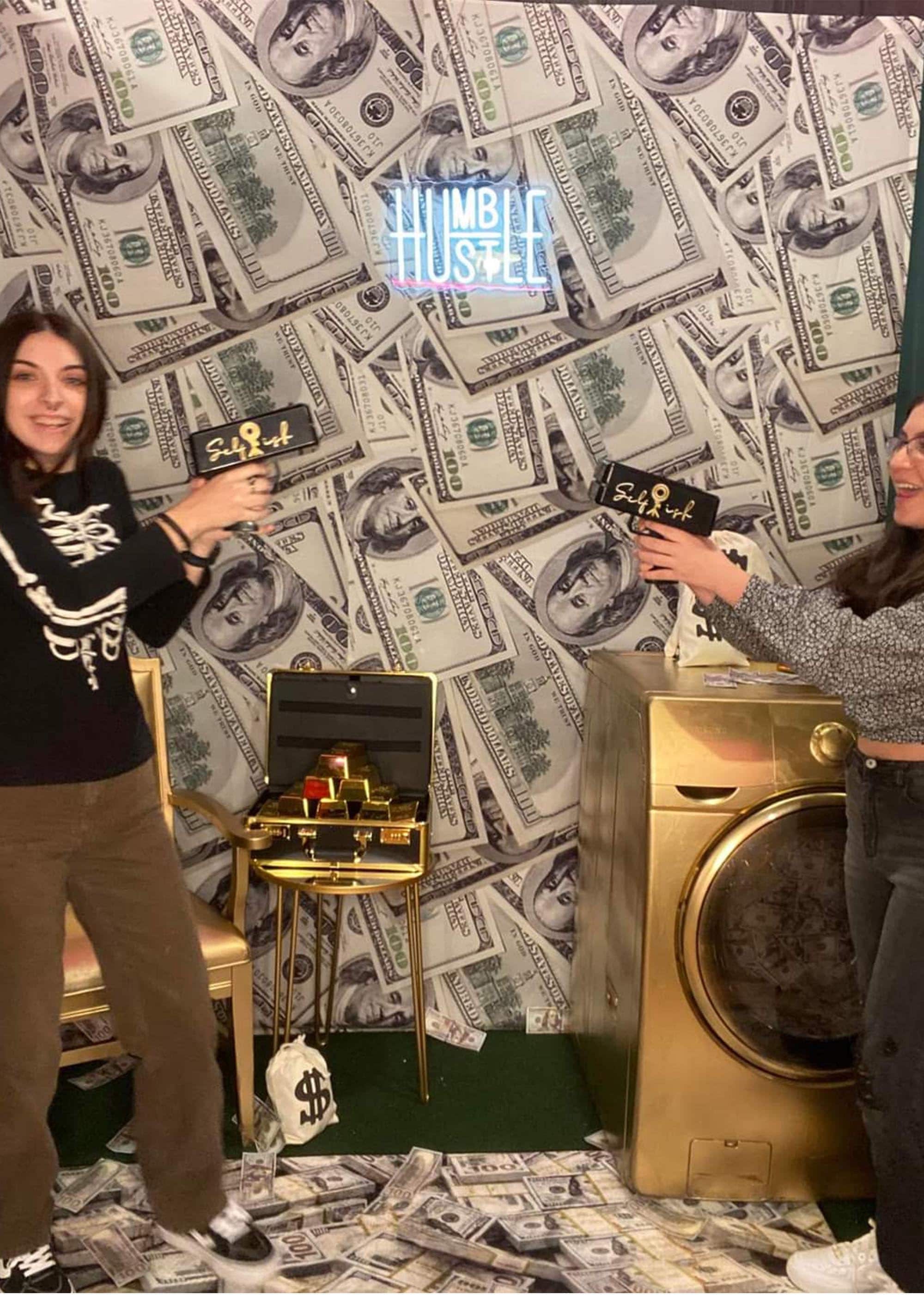 Money Racks Party Money Party Backdrop US Dollar Bills Birthday Photo Backdrop Money Cash ...