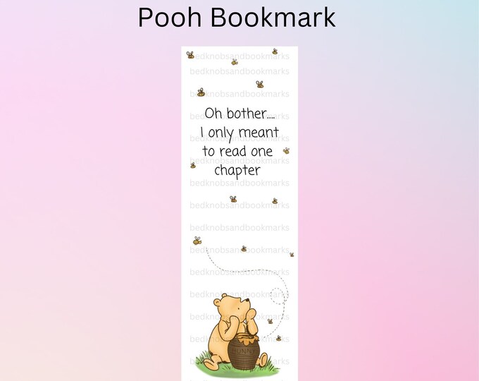 Classic Winnie the Pooh Printable Bookmark Vintage Winnie Th - Etsy