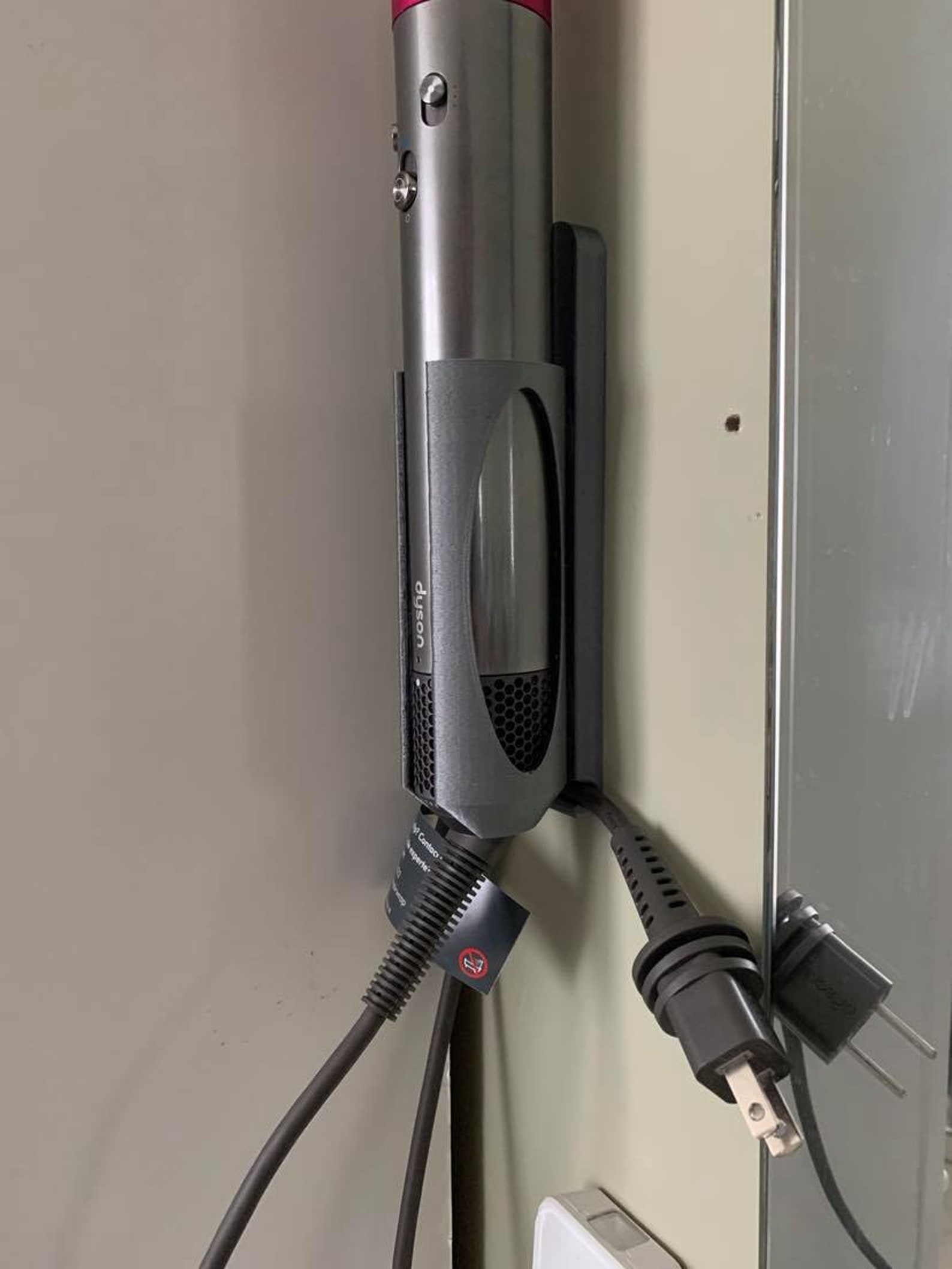 wall mount dyson airwrap
