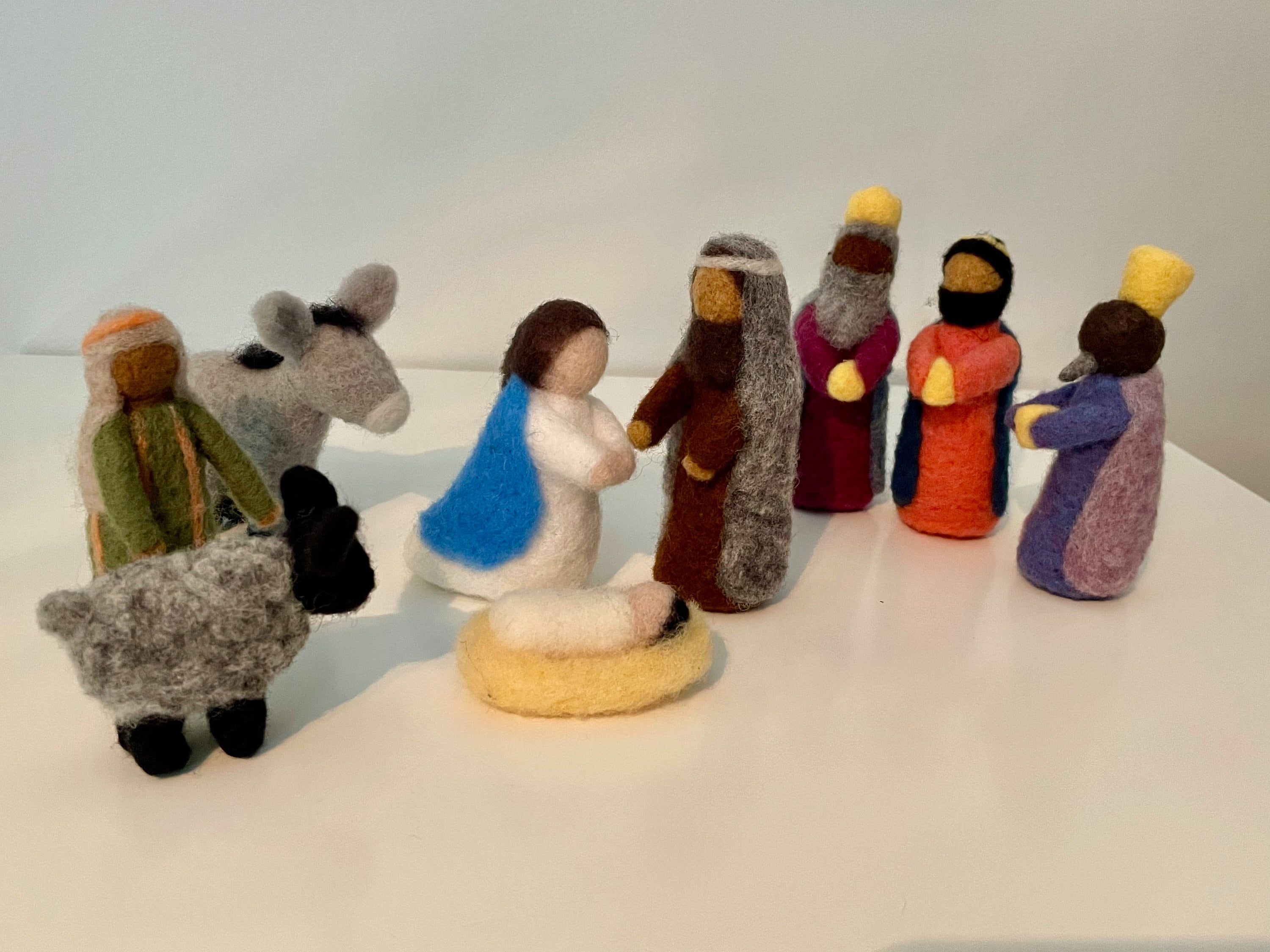 Needle Felted Nativity Set Etsy