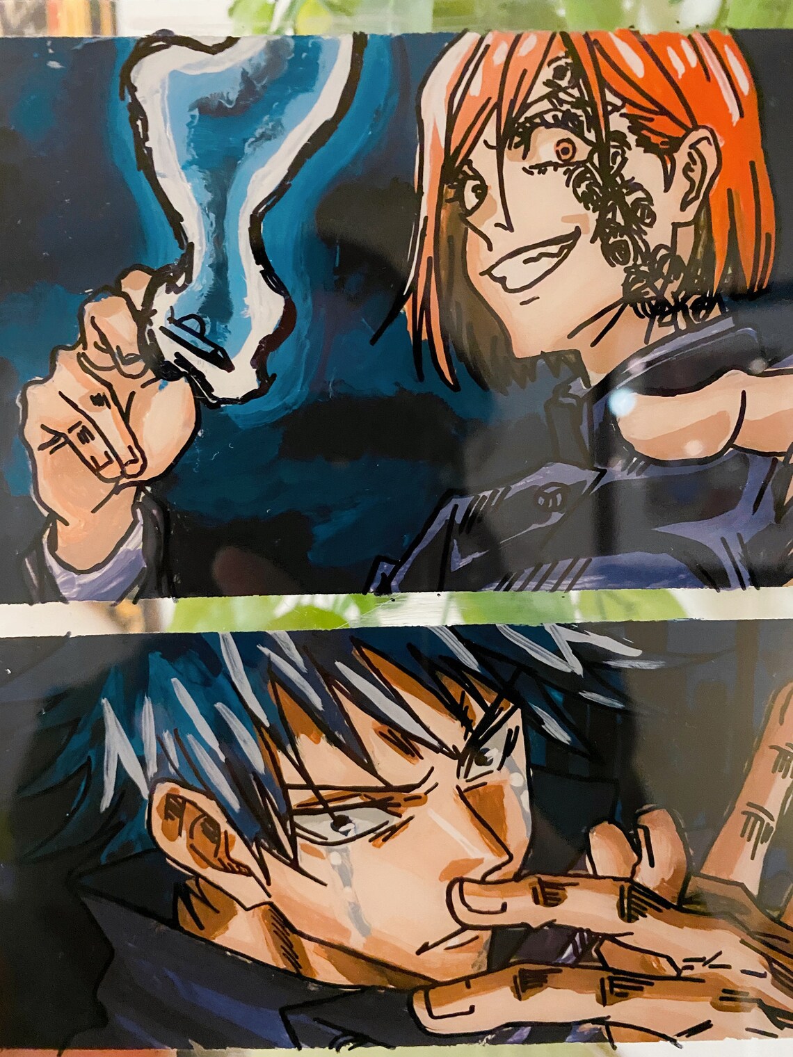 Jujutsu Kaisen Acrylic Glass Painting Etsy