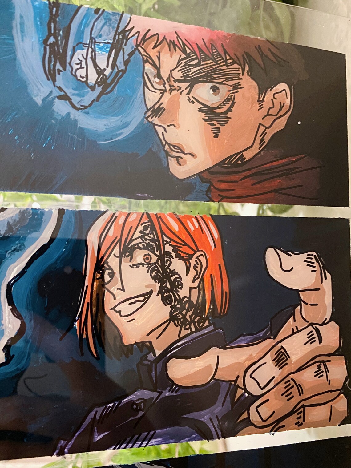 Jujutsu Kaisen Acrylic Glass Painting Etsy