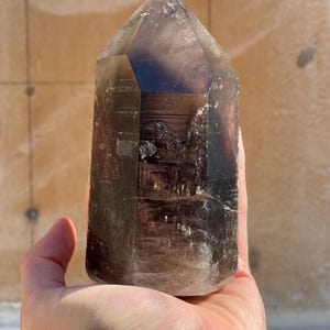 Divine Morion Smoky Quartz Tower from Minas Gerais, Brazil | Manefestation | Healing Crystal