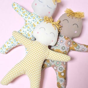 Simple Baby Doll Sewing Pattern, PDF Rag Doll Template, Toy Sewing Pattern for Beginners