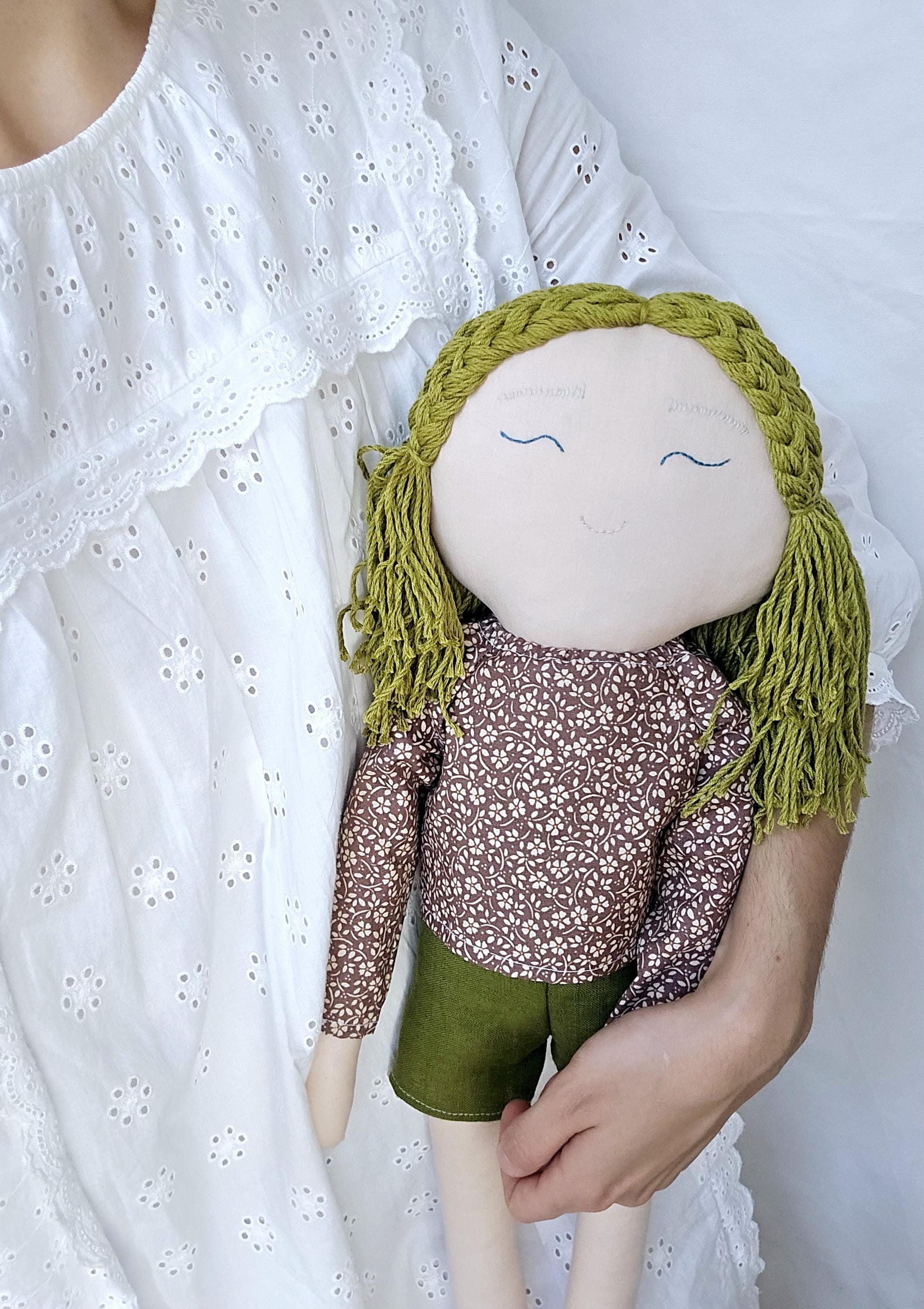 Large Cloth Rag Doll Sewing Pattern Digital Download, Fabric Toy Making ...