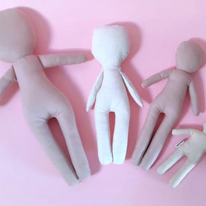 Rag Doll Pattern Bundle for Beginner Sewing, 5'' Rag Doll, 9'' Blank Doll, 10'' Cloth Doll, and 13'' Doll  PDF Pattern with Instructions