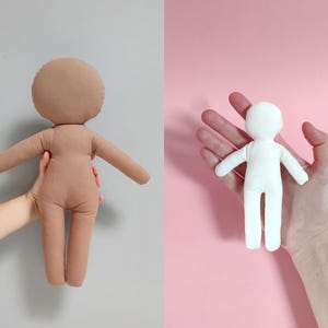Doll Sewing Pattern Bundle, 5&#39;&#39; Rag Doll and 16&#39;&#39; Blank Doll Body PDF Pattern with directions