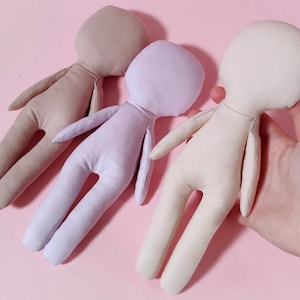 10-inch Rag Doll Sewing Pattern, Blank Doll Body Sewing Tutorial, 25 cm PDF Soft Doll Pattern, Rag Doll Body