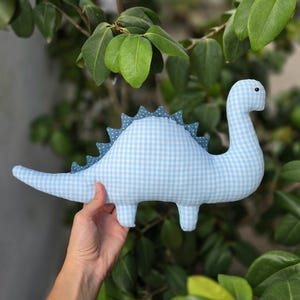 Dinosaur Sewing Pattern for Beginners, DIY Dino Stuffed Animal, Easy Printable Toy Pattern, 2D Kids Pillow Pattern, Simple Nursery Decor
