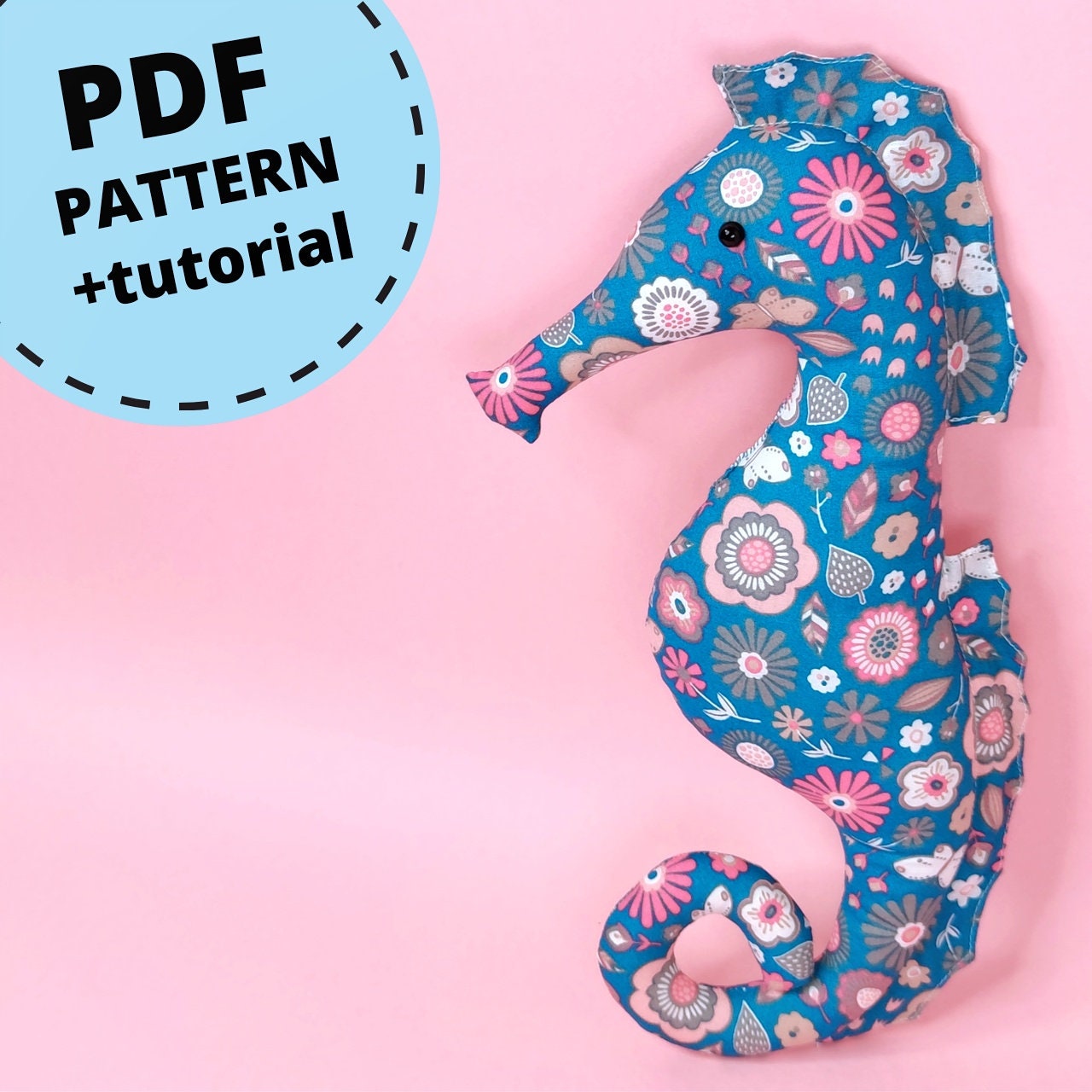 Seahorse Sewing Pattern PDF Sea Toy Pattern for Nursery - Etsy