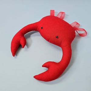 Crab Sewing Pattern, Beginner Plush DIY, Kids Easy Sewing Project, Ocean Nursery Decor, Simple Stuffed Animal Toy, Digital PDF Tutorial